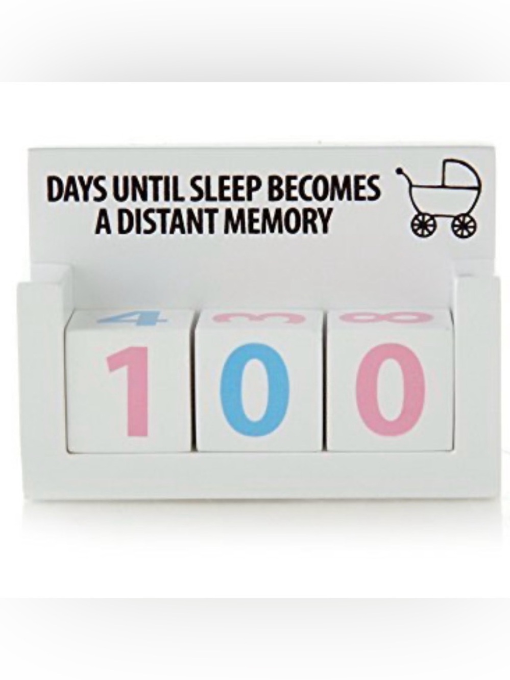 Baby Pregnant Mom Countdown Blocks - -Lorrie Veasey Our Name Is Mud NWT